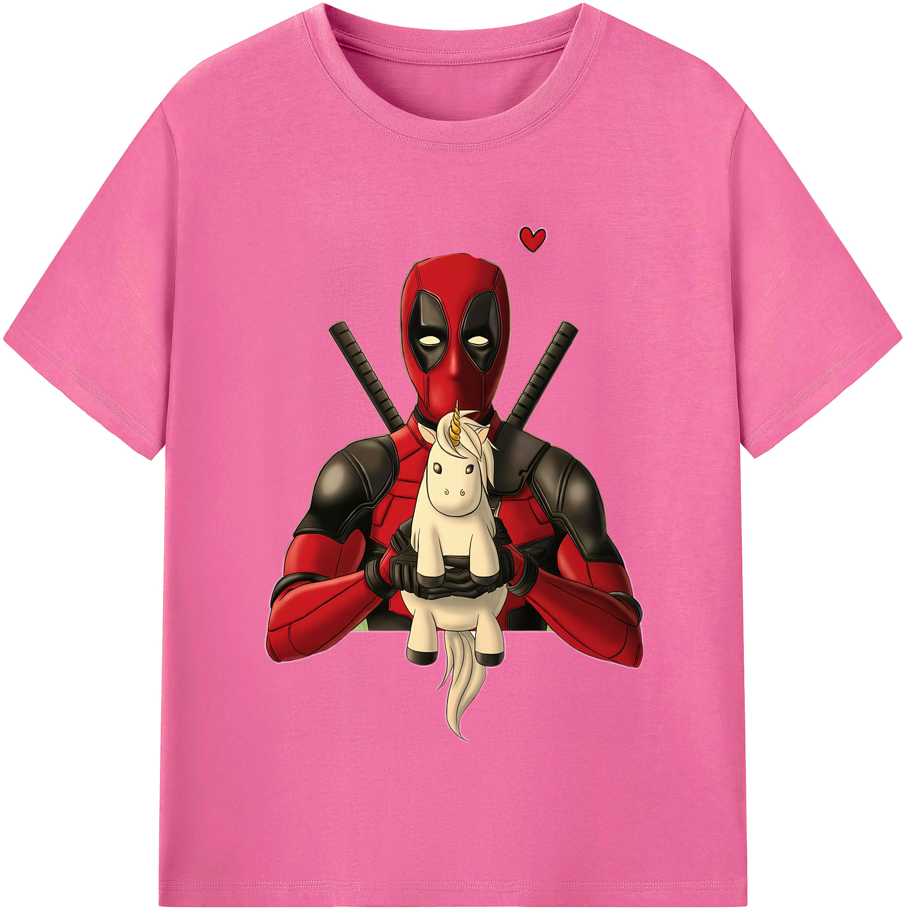 （画像用） Deadpool デッドプール レディースカジュアルプリントTシャツ（綿100％）